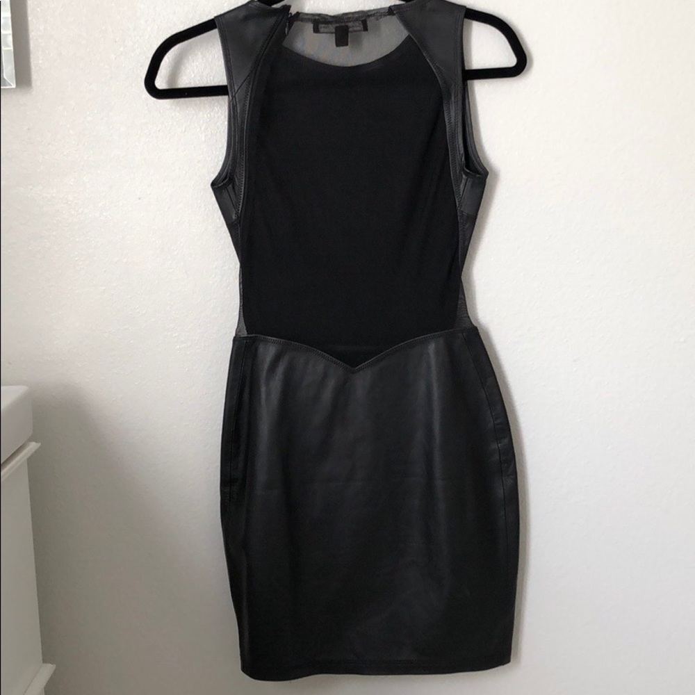 NWOT Elizabeth & James BTD Lamb Leather Dress Sz 0 - Picture 4 of 7